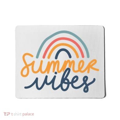 Summer Vibes Rainbow Cute Mousepad
