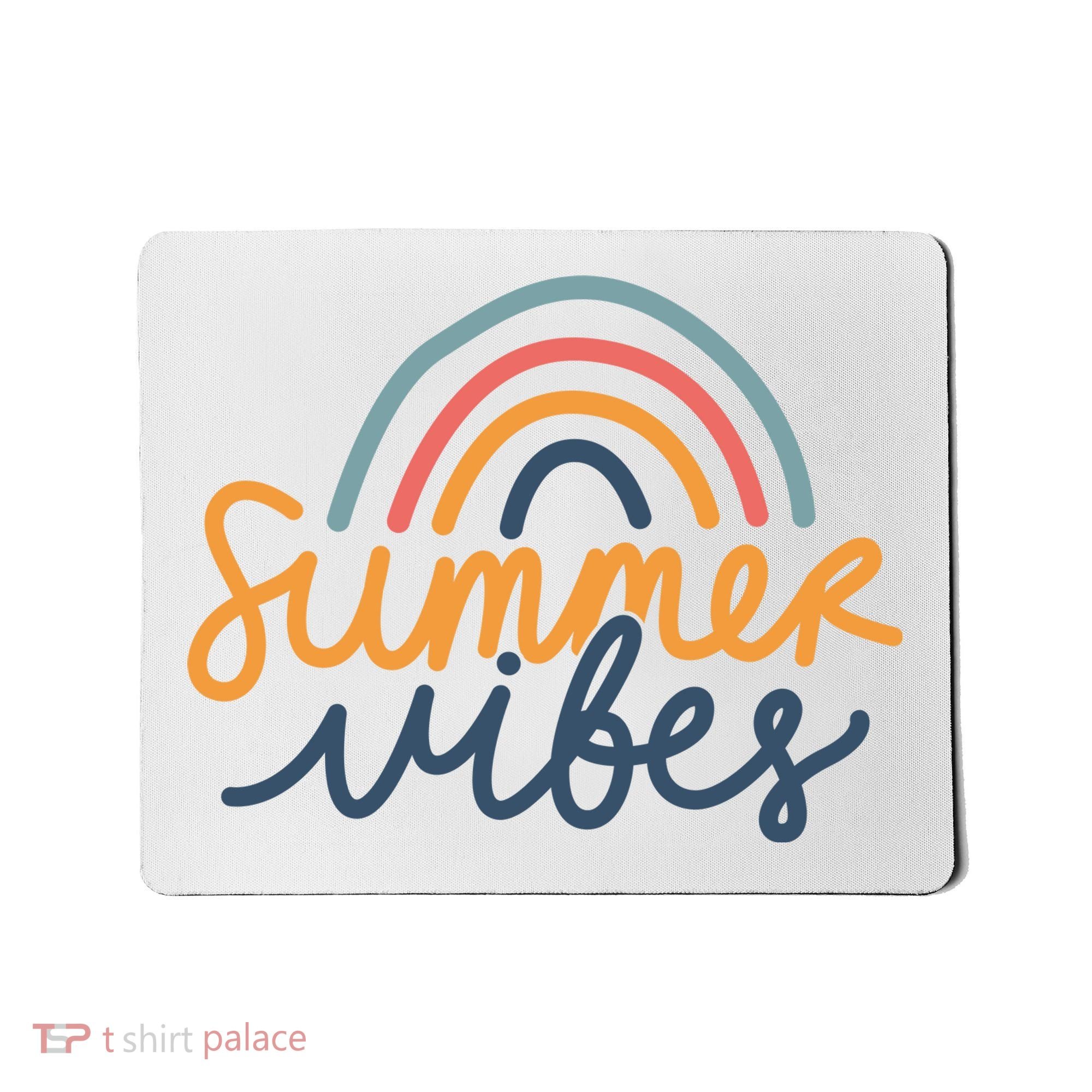 Summer Vibes Rainbow Cute Mousepad