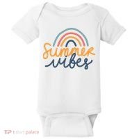 Summer Vibes Rainbow Cute Baby Bodysuit thumb 0