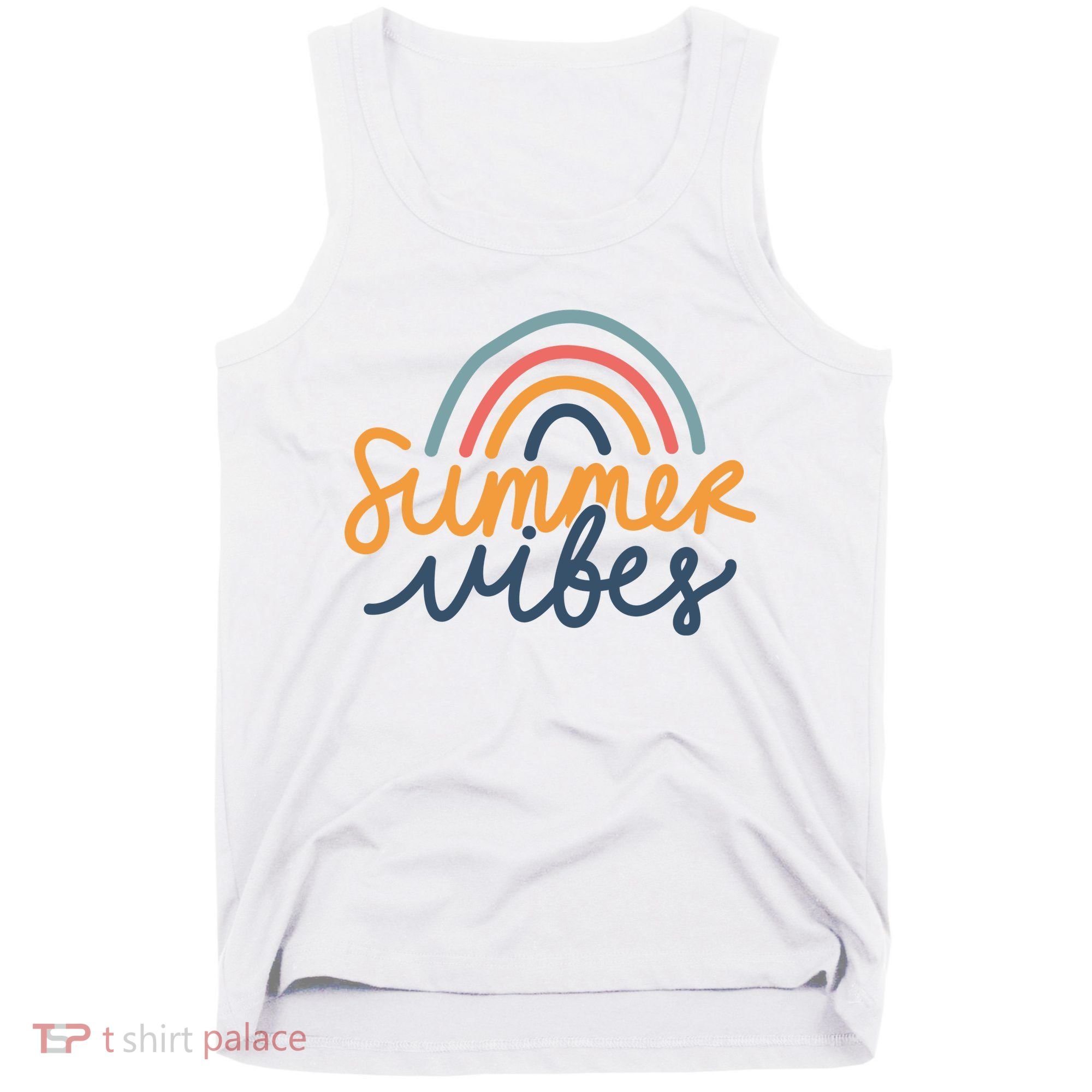 Summer Vibes Rainbow Cute Tank Top