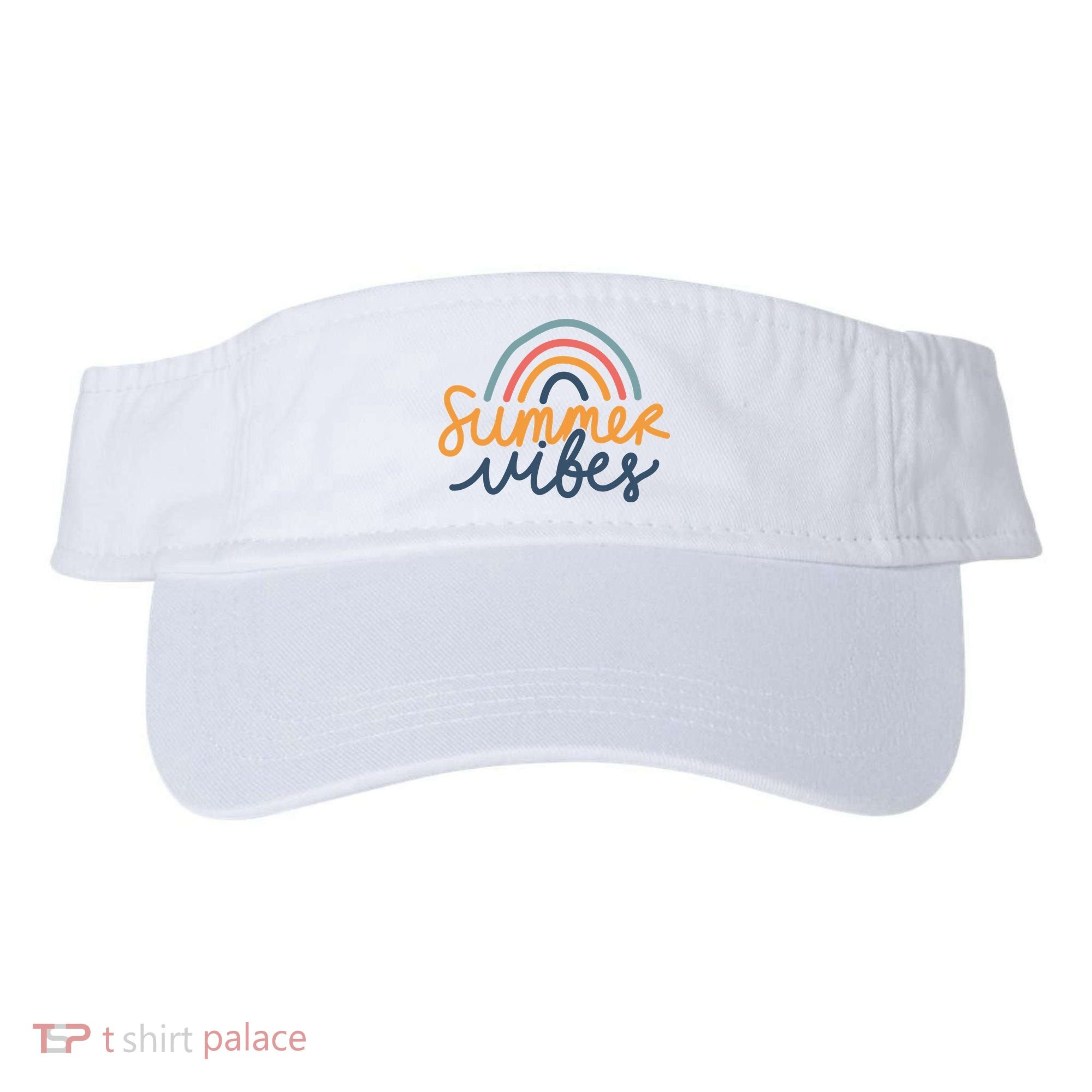 Summer Vibes Rainbow Cute Visor