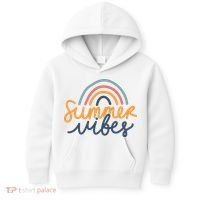 Summer Vibes Rainbow Cute Kids Hoodie thumb 0