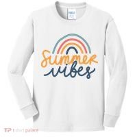 Summer Vibes Rainbow Cute Kids Long Sleeve Shirt thumb 0