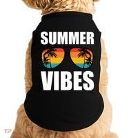 Summer Vibes Sunset Beach Tropical Doggie Tank thumb 0