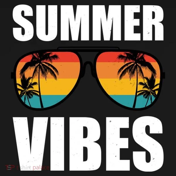 Summer Vibes Sunset Beach Tropical Bucket Hat