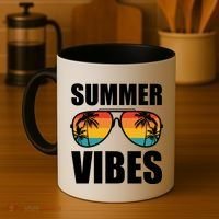 Summer Vibes Sunset Beach Tropical Coffee Mug thumb 4