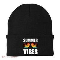 Summer Vibes Sunset Beach Tropical Beanie thumb 0