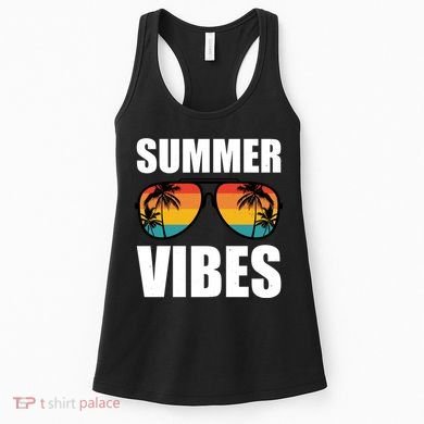 Summer Vibes Sunset Beach Tropical Women's Tank Top