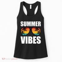 Summer Vibes Sunset Beach Tropical Women's Tank Top thumb 0