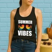 Summer Vibes Sunset Beach Tropical Women's Tank Top thumb 2
