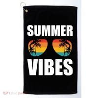 Summer Vibes Sunset Beach Tropical Golf Towel thumb 0