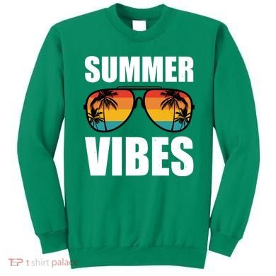 Summer Vibes Sunset Beach Tropical Sweatshirt