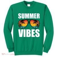 Summer Vibes Sunset Beach Tropical Sweatshirt thumb 0