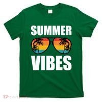 Summer Vibes Sunset Beach Tropical T-Shirt thumb 0