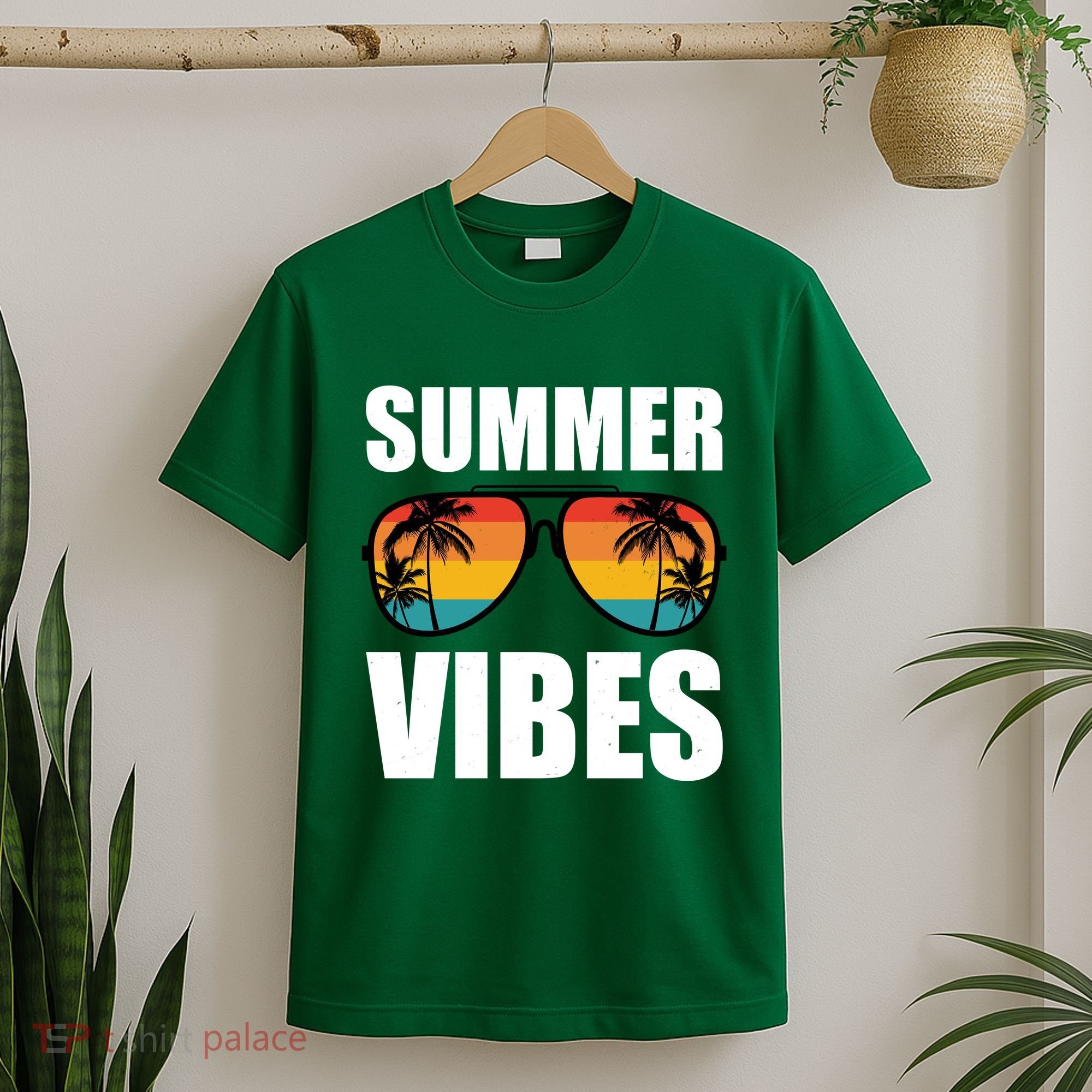 Summer Vibes Sunset Beach Tropical T-Shirt