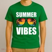 Summer Vibes Sunset Beach Tropical T-Shirt thumb 3
