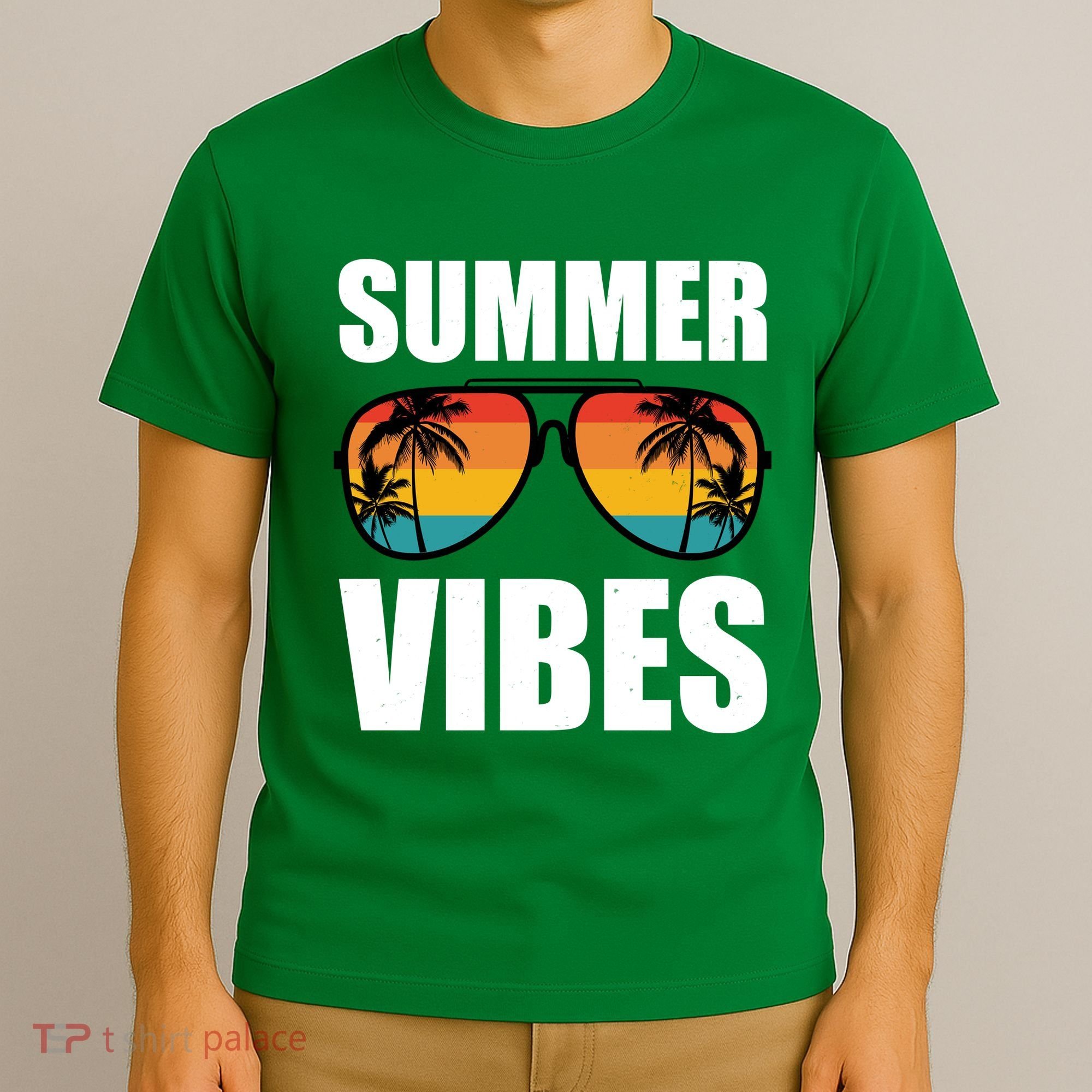 Summer Vibes Sunset Beach Tropical T-Shirt