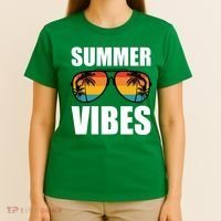 Summer Vibes Sunset Beach Tropical T-Shirt thumb 4