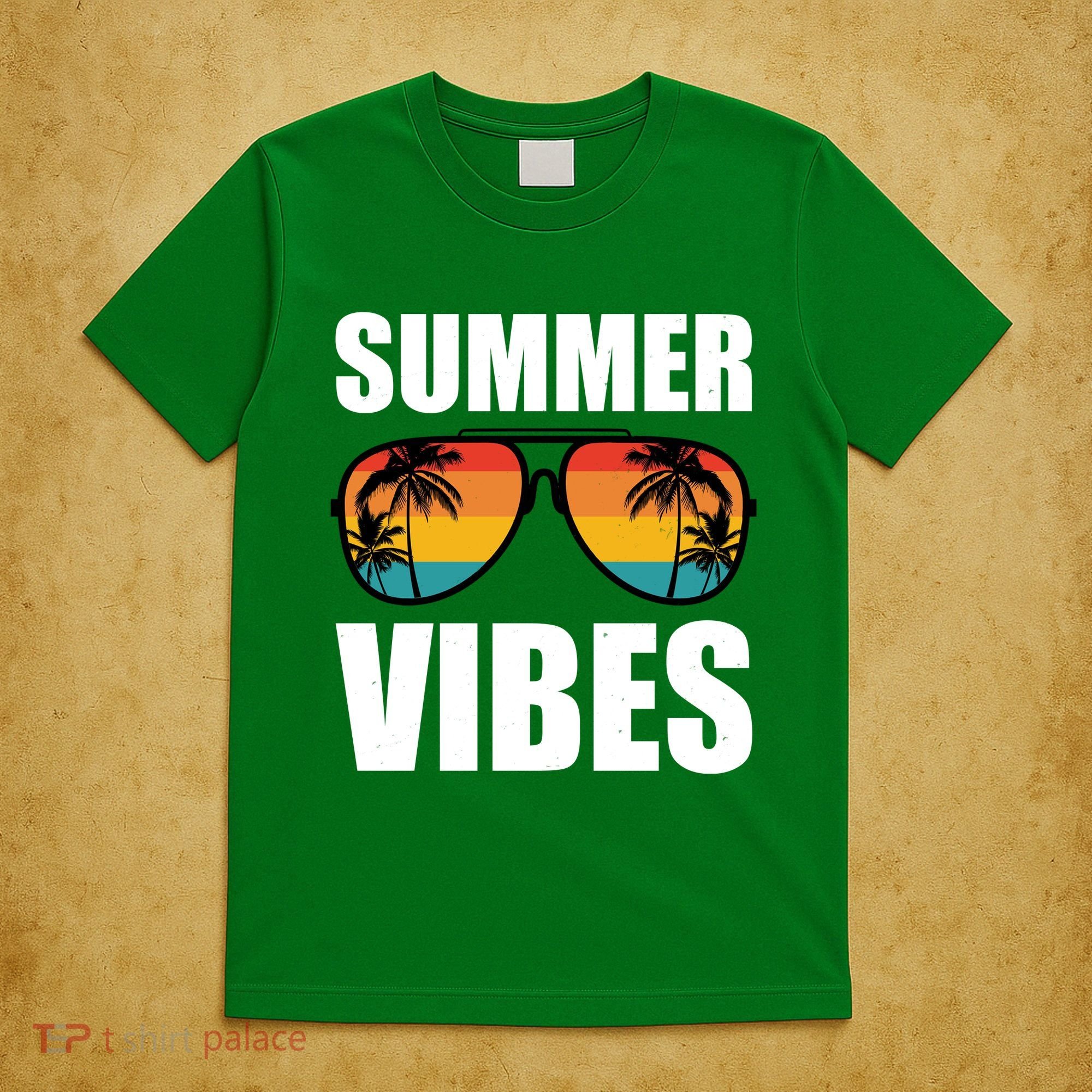 Summer Vibes Sunset Beach Tropical T-Shirt