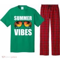 Summer Vibes Sunset Beach Tropical Pajama Set thumb 0