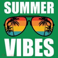 Summer Vibes Sunset Beach Tropical Ornament thumb 1