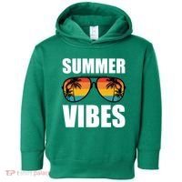 Summer Vibes Sunset Beach Tropical Toddler Hoodie thumb 0