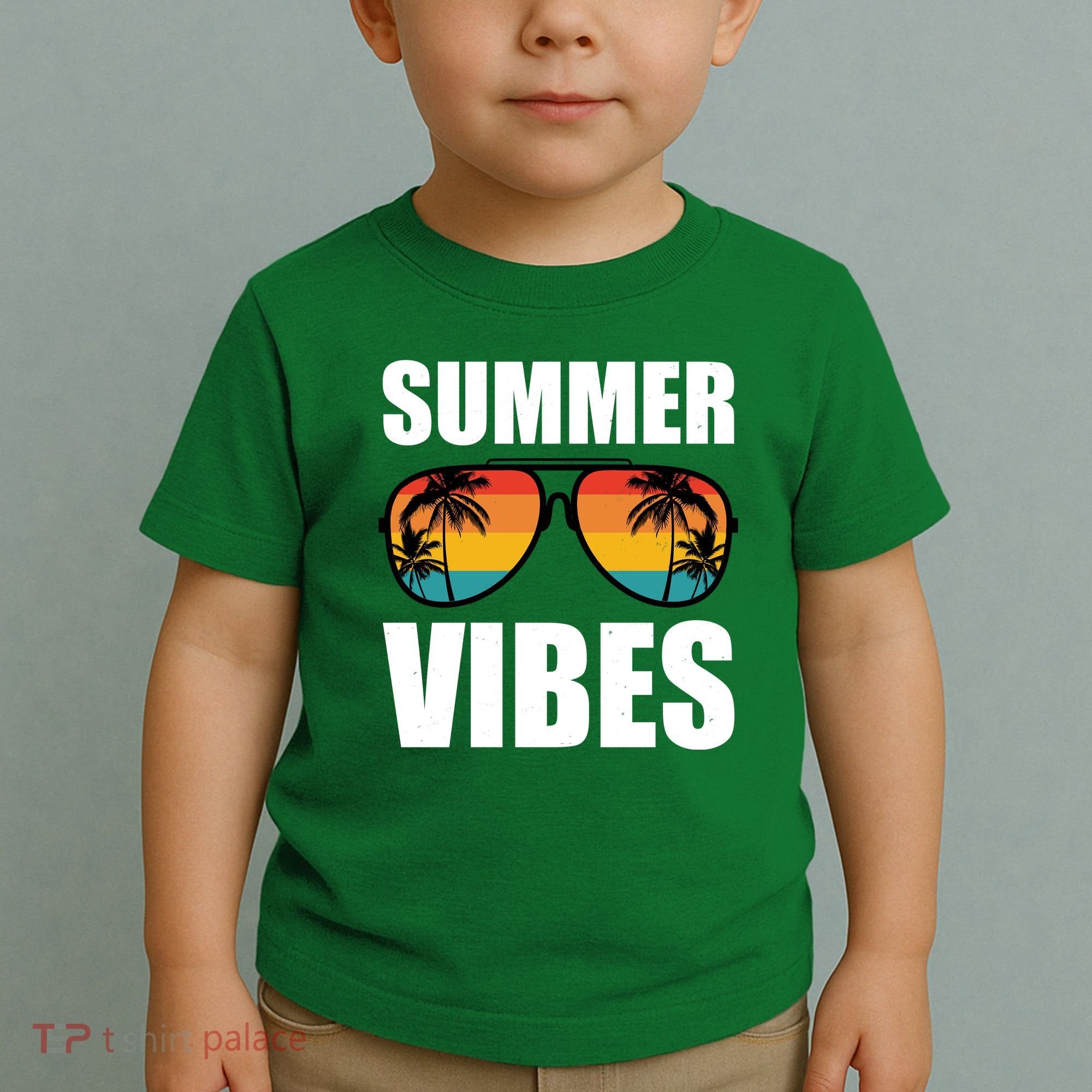 Summer Vibes Sunset Beach Tropical Toddler T-Shirt