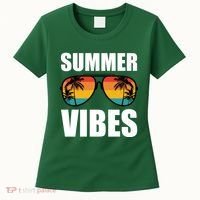 Summer Vibes Sunset Beach Tropical Women's T-Shirt thumb 0