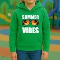 Summer Vibes Sunset Beach Tropical Kids Hoodie thumb 3