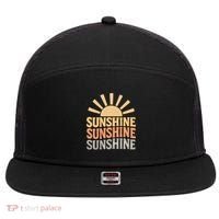 Sunshine Vibes 7 Panel Mesh Trucker Snapback Hat thumb 0