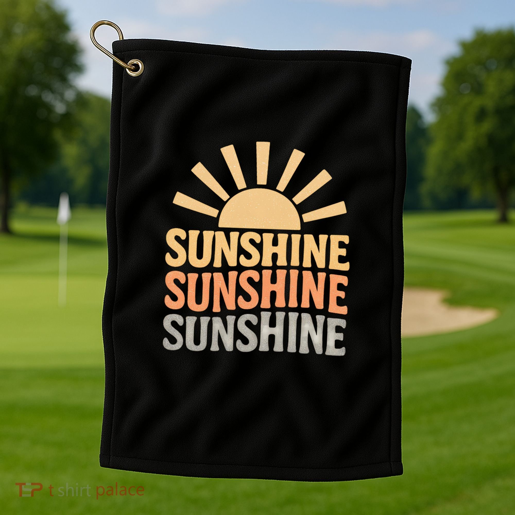 Sunshine Vibes Golf Towel