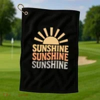 Sunshine Vibes Golf Towel thumb 1