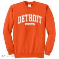 Sporty Varsity Style Detroit Michigan Sweatshirt thumb 0