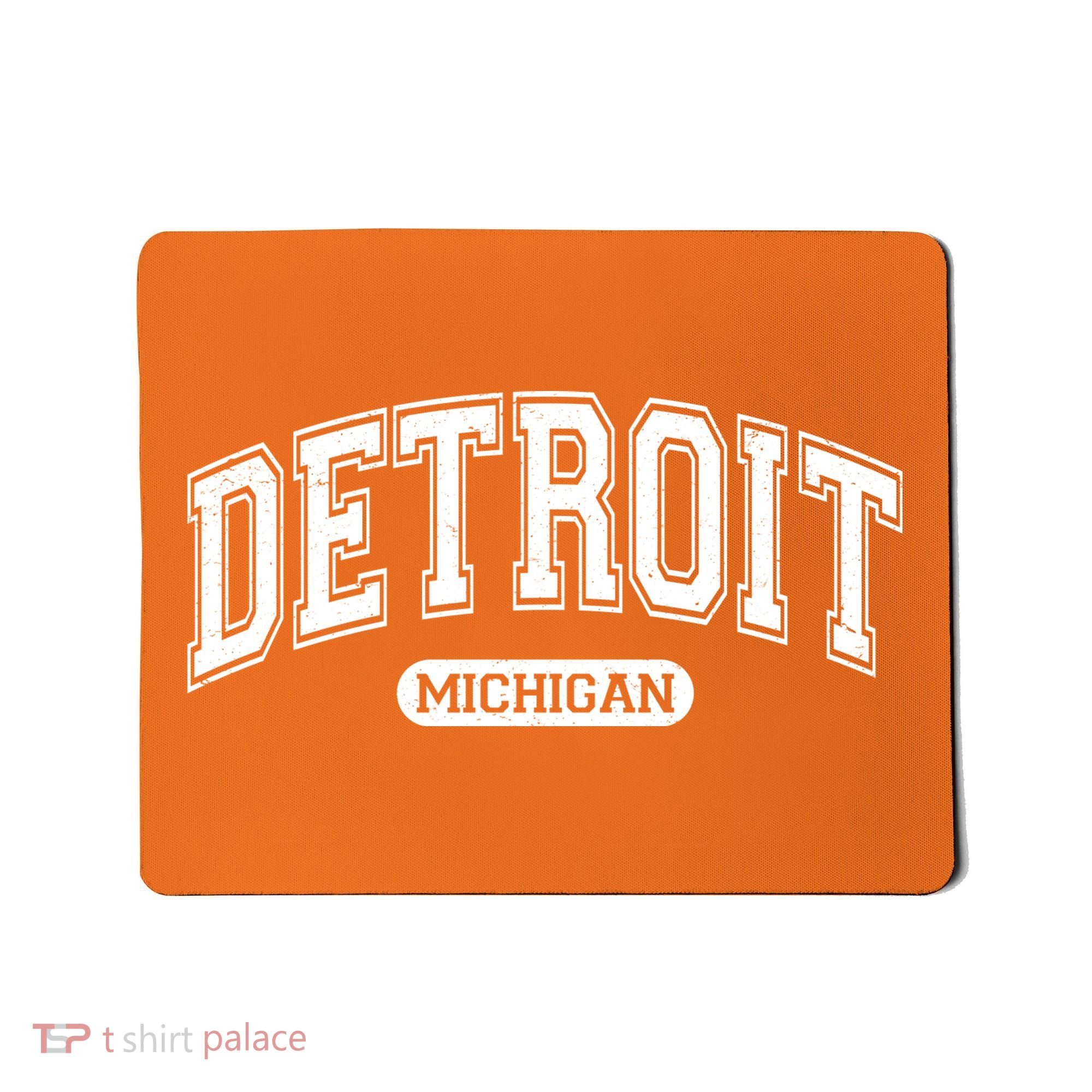Sporty Varsity Style Detroit Michigan Mousepad