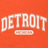 Sporty Varsity Style Detroit Michigan Mousepad thumb 1