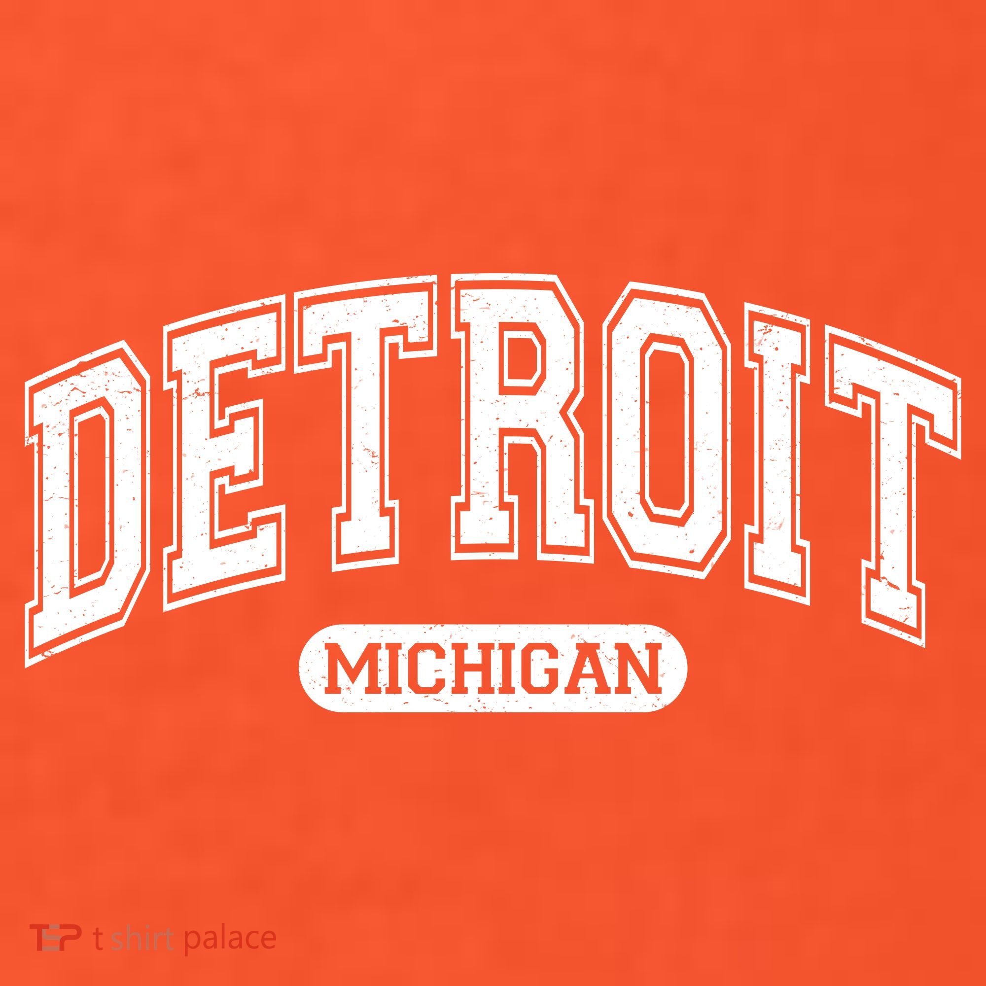 Sporty Varsity Style Detroit Michigan Baby Bodysuit
