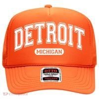 Sporty Varsity Style Detroit Michigan Hat thumb 0