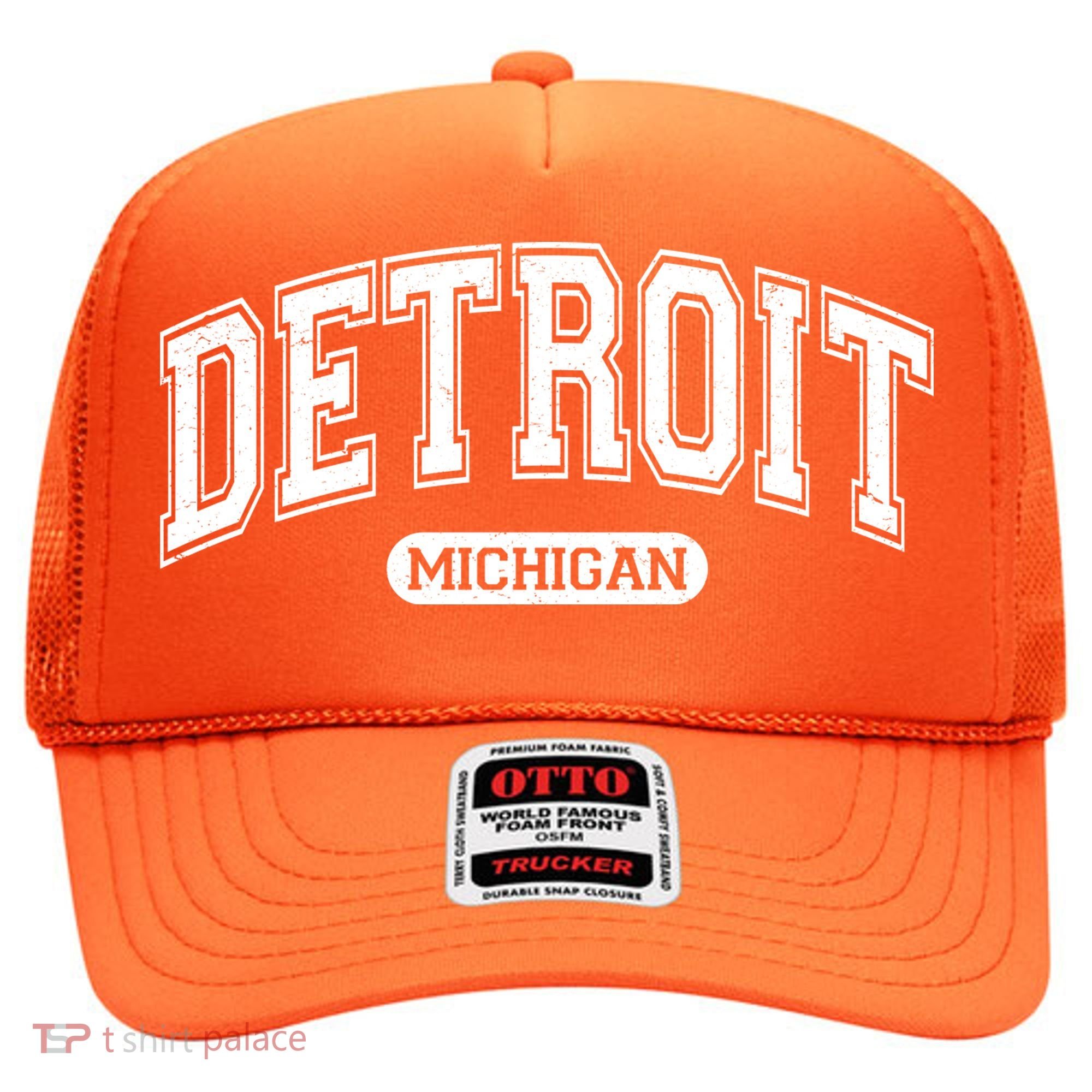Sporty Varsity Style Detroit Michigan Hat