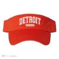 Sporty Varsity Style Detroit Michigan Visor thumb 0