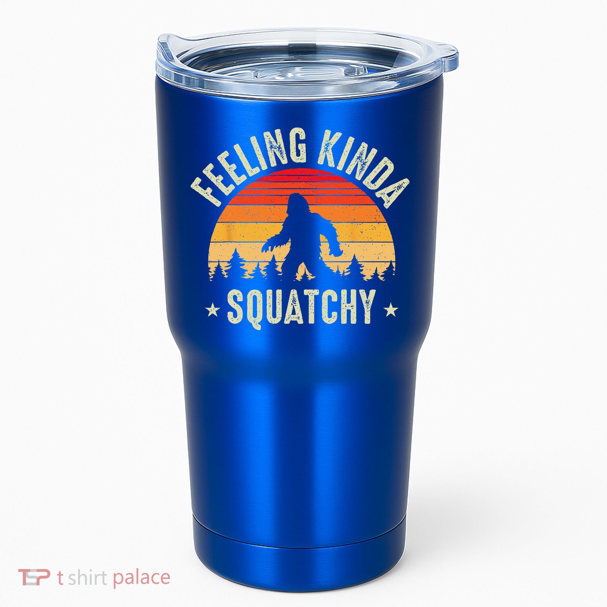 Sasquatch Vintage Sunset Bigfoot Retro Distressed 60s Funny Tumbler