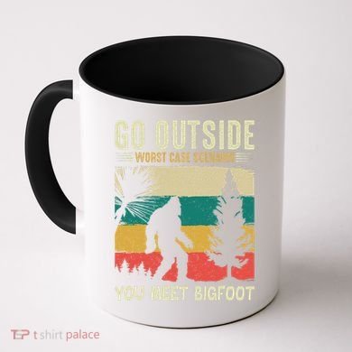 Sasquatch Vintage Sunset Bigfoot Retro Distressed 60s Gift Coffee Mug