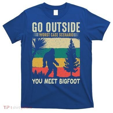 Sasquatch Vintage Sunset Bigfoot Retro Distressed 60s Gift T-Shirt