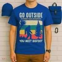 Sasquatch Vintage Sunset Bigfoot Retro Distressed 60s Gift T-Shirt thumb 6