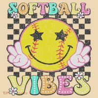 Softball Vibes Softball Retro Groovy Game Day Women Tote Bag thumb 4