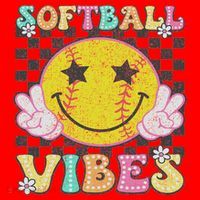 Softball Vibes Softball Retro Groovy Game Day Women Santa Hat thumb 1