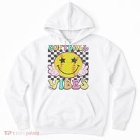 Softball Vibes Softball Retro Groovy Game Day Women Hoodie thumb 0