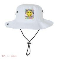 Softball Vibes Softball Retro Groovy Game Day Women Bucket Hat thumb 0