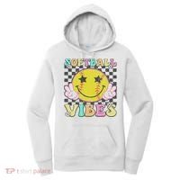 Softball Vibes Softball Retro Groovy Game Day Women Women's Hoodie thumb 0