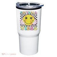 Softball Vibes Softball Retro Groovy Game Day Women Tumbler thumb 0