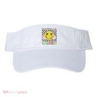 Softball Vibes Softball Retro Groovy Game Day Women Visor thumb 0